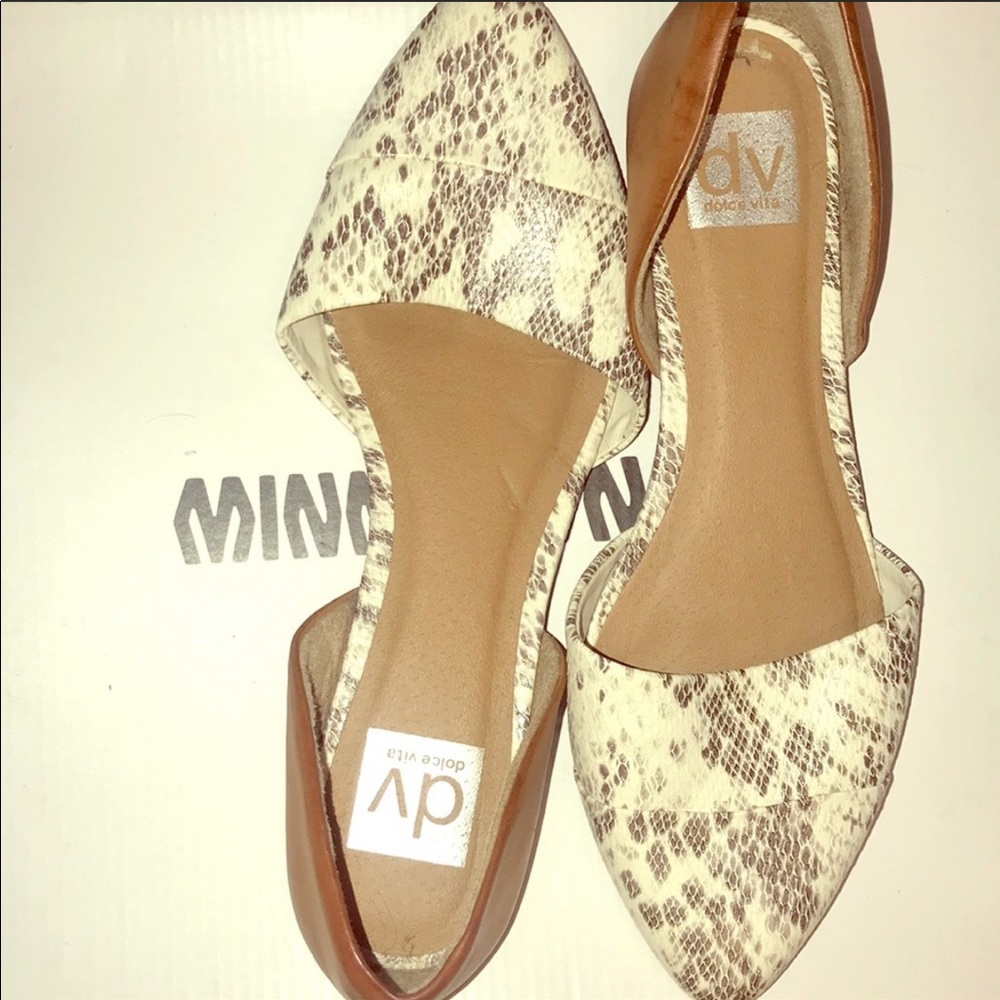 Dolce Vita Snakeskin Flats